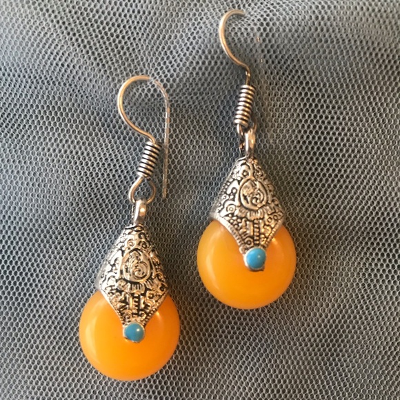 Bohemian Silver Earrings - Picture 1 of 2